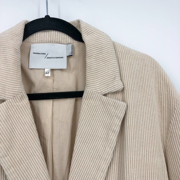 NEW Birgitte Herskind Wilma Coffee Single Front Button Oversized 42 Blazer - Picture 6 of 10